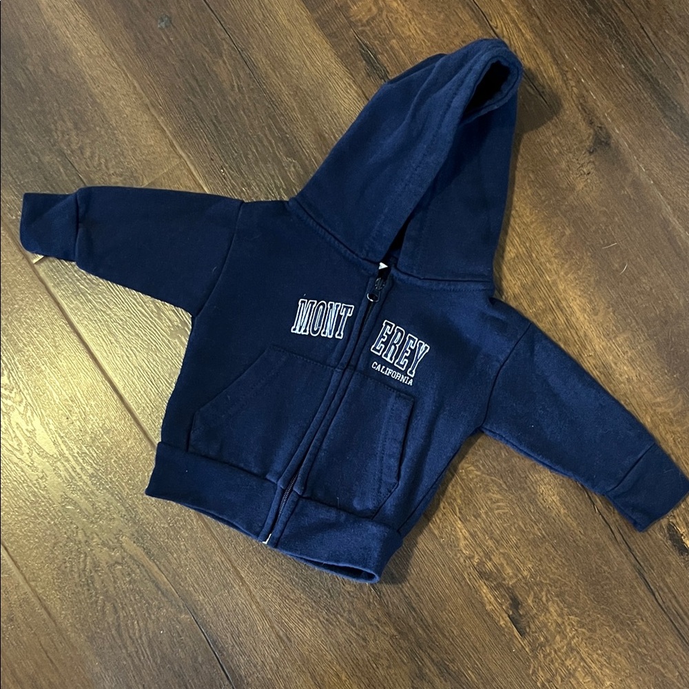 Navy Blue Baby Hoodie Size 12-18 months